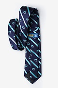 Whales Aqua Extra Long Tie Photo (2)