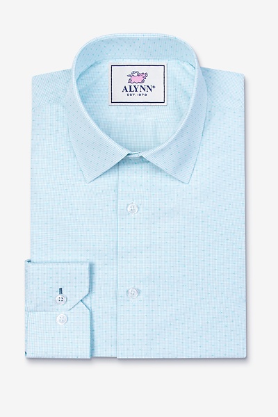 aqua dress shirt