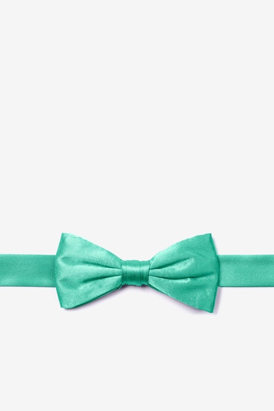Aqua Silk Aqua Bow Tie For Boys