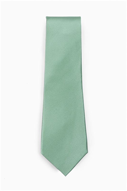 Aqua Silk Tie for Men Solid Neckties Collection