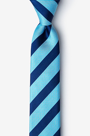 _Berkner Aqua Skinny Tie_