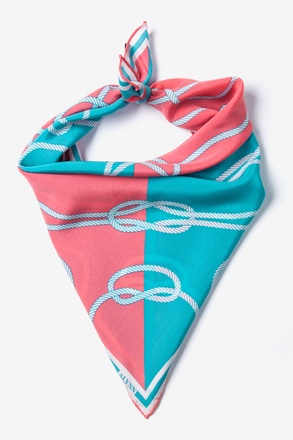 Feeling Knotty Aqua Neckerchief