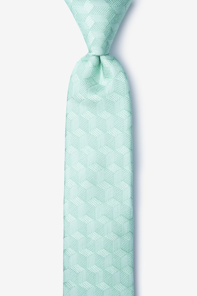 Aqua Silk Salt Skinny Tie | Ties.com