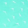 Aqua Silk Seagull Silhouettes