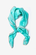 Seagull Silhouettes Aqua Square Scarf Photo (1)