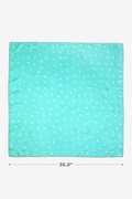 Seagull Silhouettes Aqua Square Scarf Photo (2)