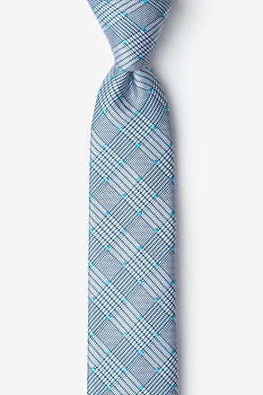 _Sicily Aqua Skinny Tie_