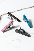 Recycled Glass Aquamarine Tie Bar Photo (3)