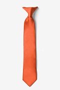 Autumn Rust Clip-on Tie For Boys Photo (0)