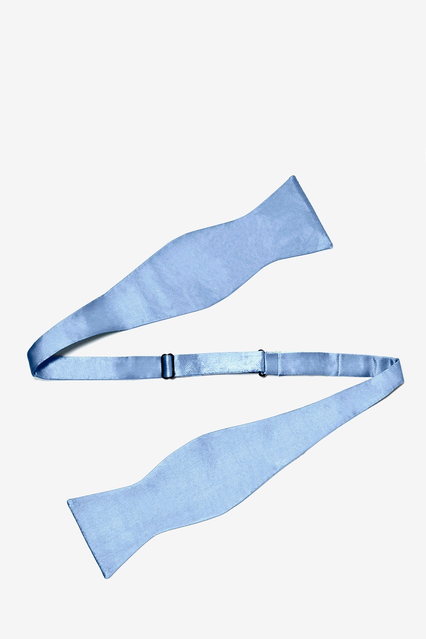 The Tie Bar 100% Printed Silk Habitat Bloom Light Blue Self-Tie Bow Tie 