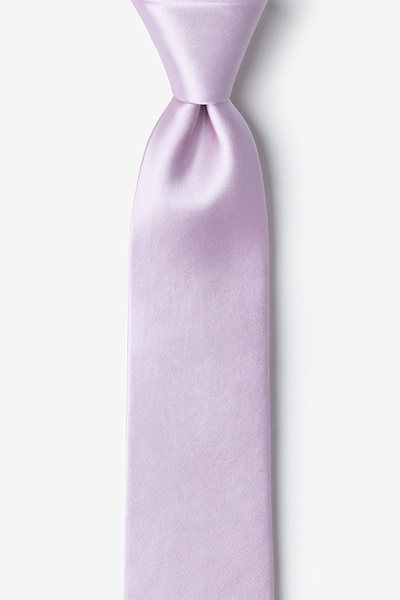 Boy's Tie 8035 Lilac/White
