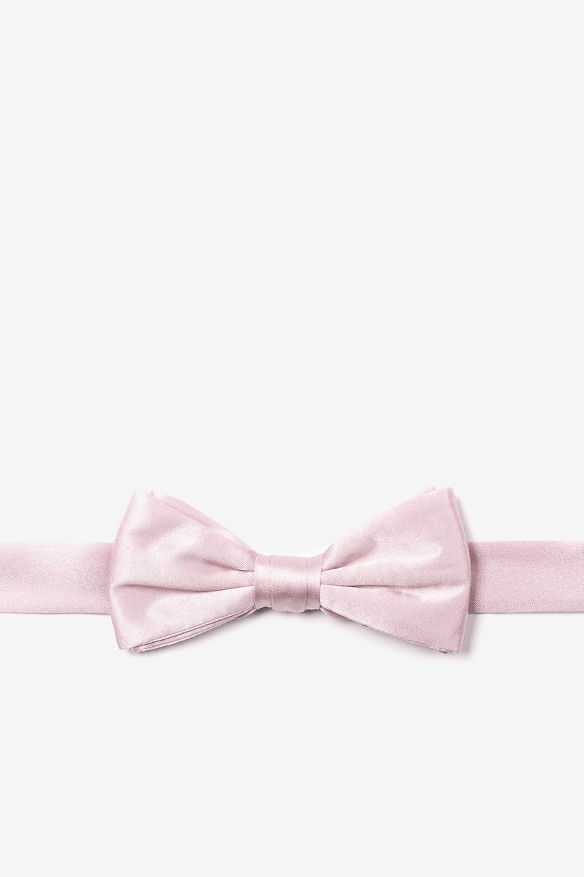 Baby Pink Silk Baby Pink Bow Tie For Boys