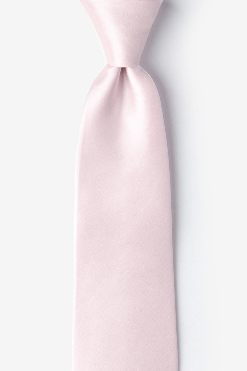 Baby Pink Extra Long Tie Photo (0)