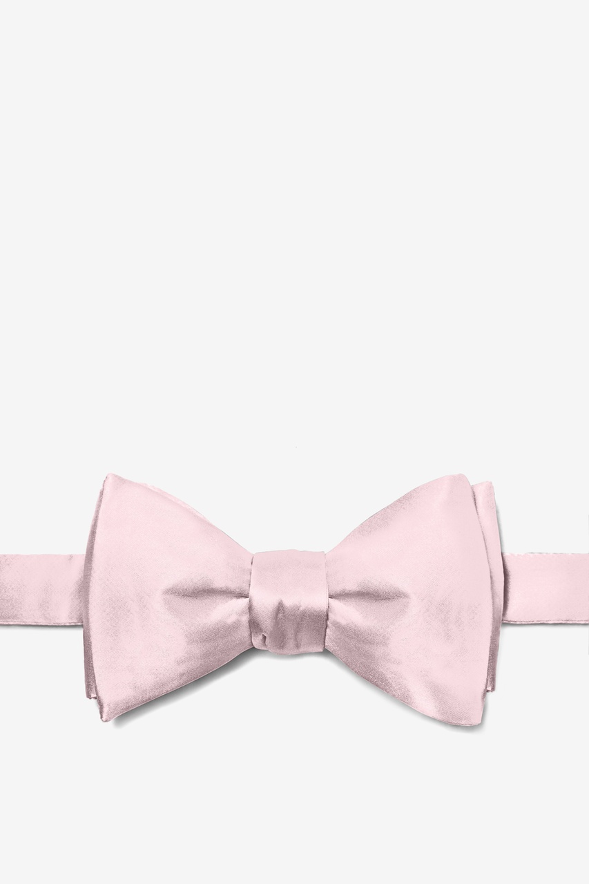 Baby Pink Self-Tie Bow Tie Photo (0)