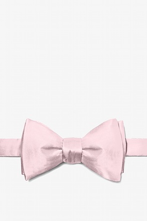 Baby Pink Self-Tie Bow Tie
