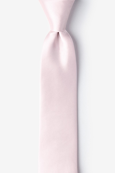 Baby Pink Silk Baby Pink Skinny Tie
