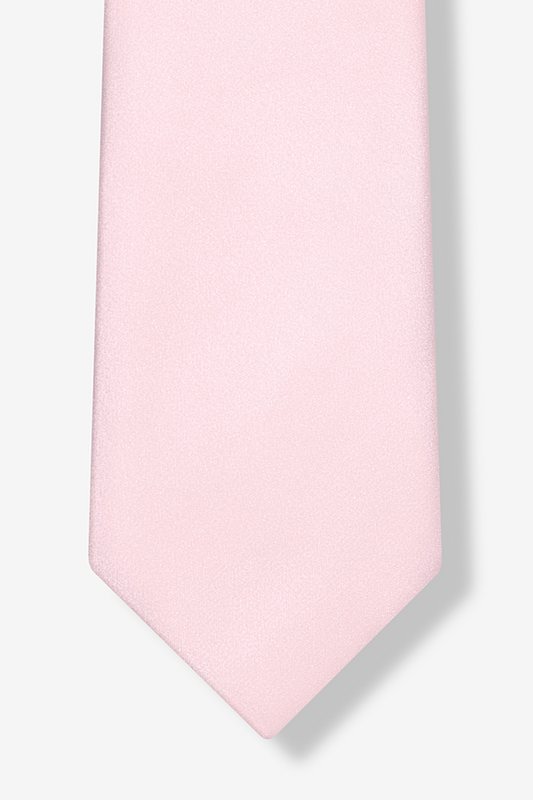 Baby Pink Silk Tie for Men Solid Neckties Collection