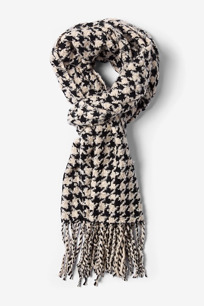 【BOTT】24aw 未開封HOUNDSTOOTH HOODED SCARF BOTT HOUNDSTOOTH HOODED SCARF 24AW