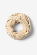 Beige Concord Knit Infinity Scarf Photo (0)