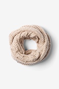 Beige Geneva Cable Knit Infinity Scarf Photo (0)