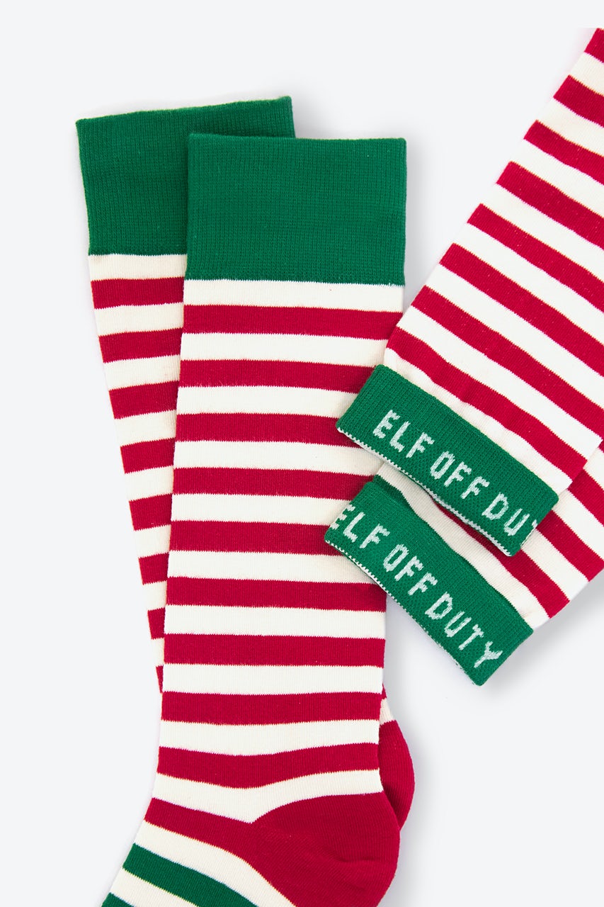 Elf Stripe Beige Sock Photo (2)