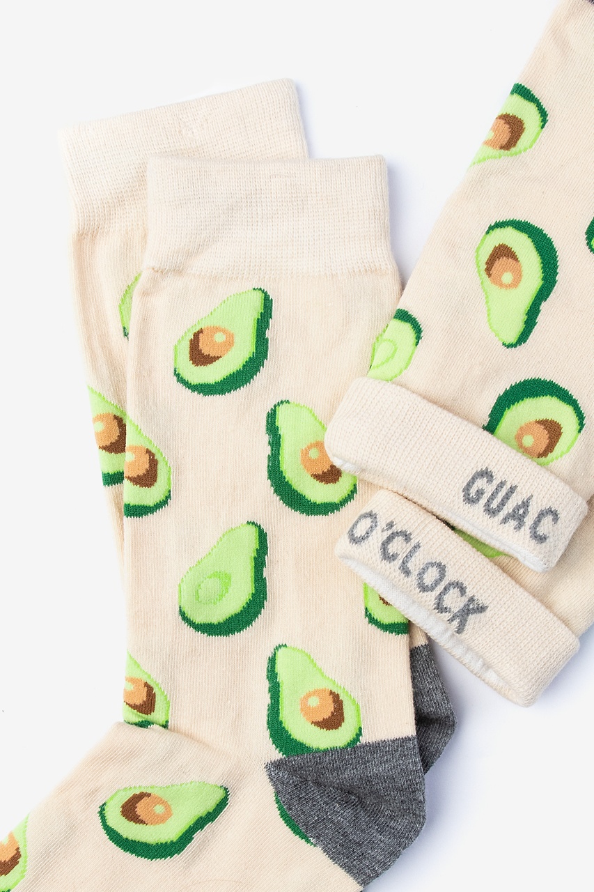 Avocado Beige Women's Sock Photo (1)