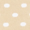 Beige Carded Cotton Power Dots Medium-Large Sock