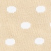 Beige Carded Cotton Power Dots Sock