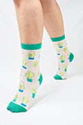 Succulent Beige Women's Sock Photo (2)