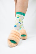 Succulent Beige Women's Sock Photo (3)
