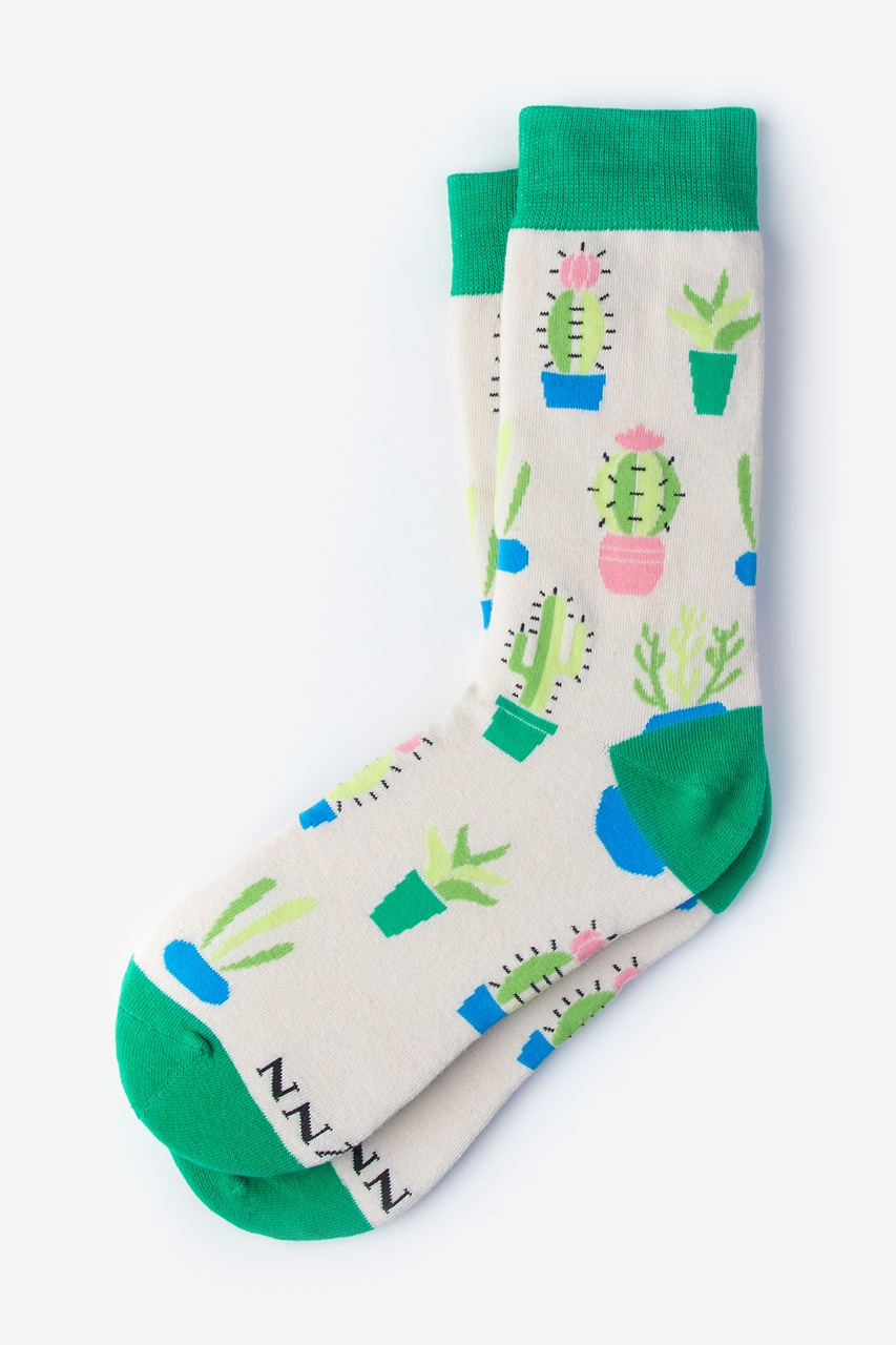 Succulent Beige Women's Sock Photo (0)