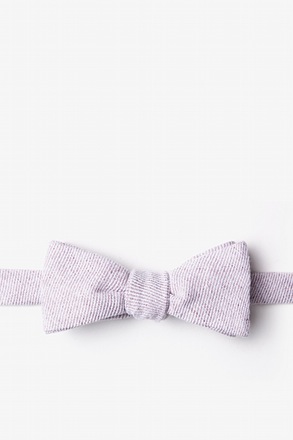 _Hitchcock Beige Skinny Bow Tie_