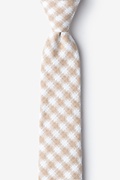 Kingman Beige Skinny Tie Photo (0)