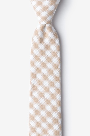 Kingman Beige Skinny Tie