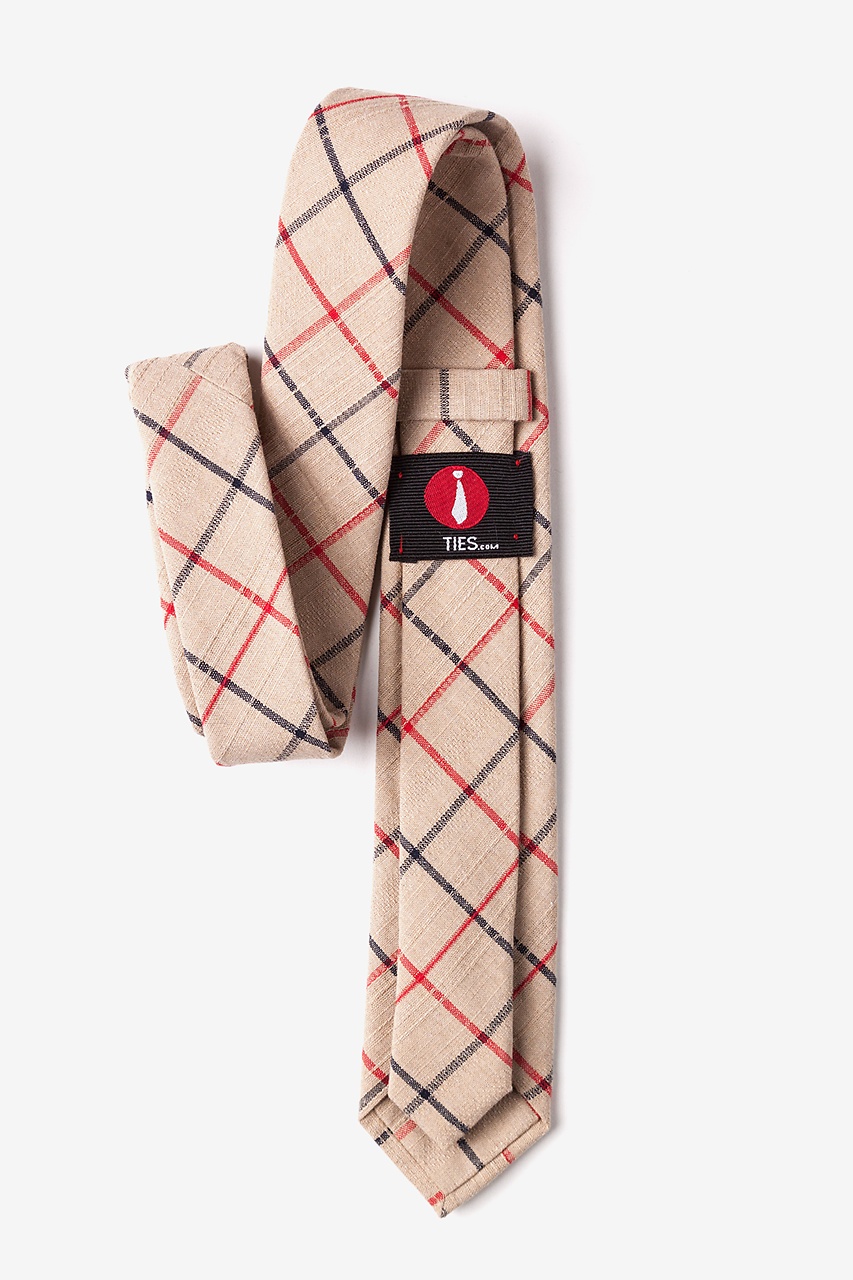 Beige Cotton Maricopa Skinny Tie | Ties.com