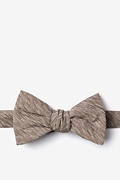 Springfield Beige Self-Tie Bow Tie Photo (0)