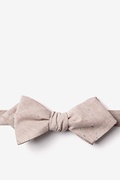 Teague Beige Diamond Tip Bow Tie Photo (0)