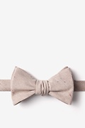 Teague Beige Self-Tie Bow Tie Photo (0)