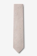 Teague Beige Skinny Tie Photo (1)