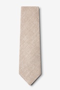 Wortham Beige Extra Long Tie Photo (1)