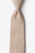Wortham Beige Extra Long Tie Photo (0)