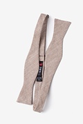 Wortham Beige Skinny Bow Tie Photo (1)