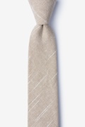 Wortham Beige Skinny Tie Photo (0)