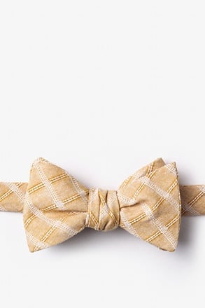 Yakima Beige Self-Tie Bow Tie