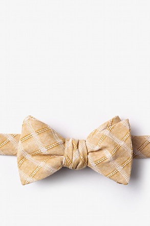 _Yakima Beige Self-Tie Bow Tie_