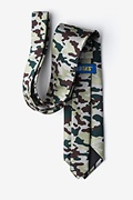 Camouflage Woodland Beige Extra Long Tie Photo (1)