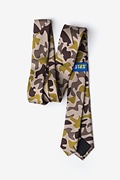 Street Camo Beige Skinny Tie Photo (1)