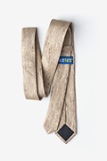 Wood Grain Beige Skinny Tie Photo (1)