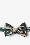 Beige Microfiber Woodland Camo