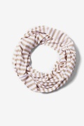 Carnival Stripe Beige Infinity Scarf Photo (2)